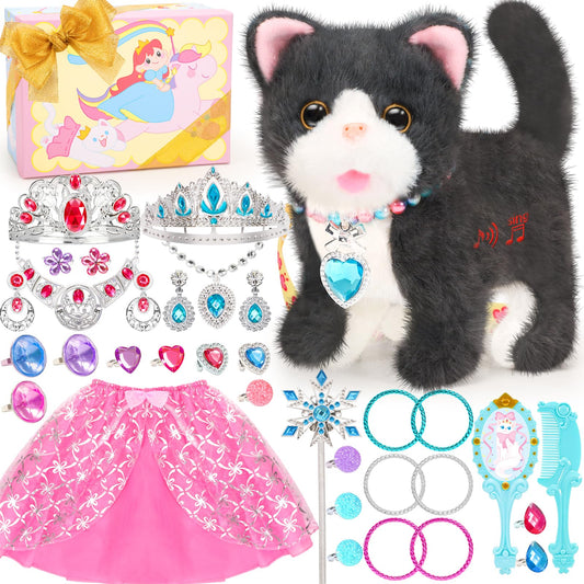 Tagitary plush cat repeats your words for interactive playtime