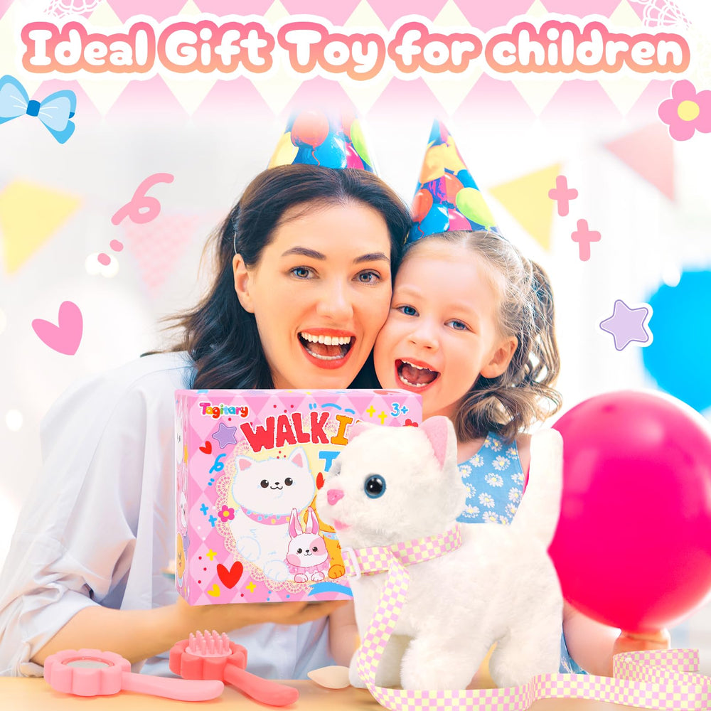 Tagitary plush cat playset invites developmental pretend play for kids