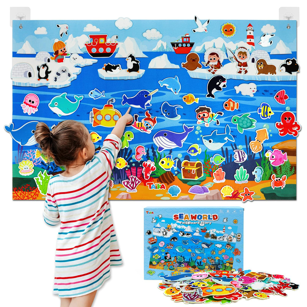 Taika ocean felt board pieces set for imaginative storytelling and playtime