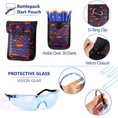 Taiker protective glasses shield eyes during fast Nerf duels.