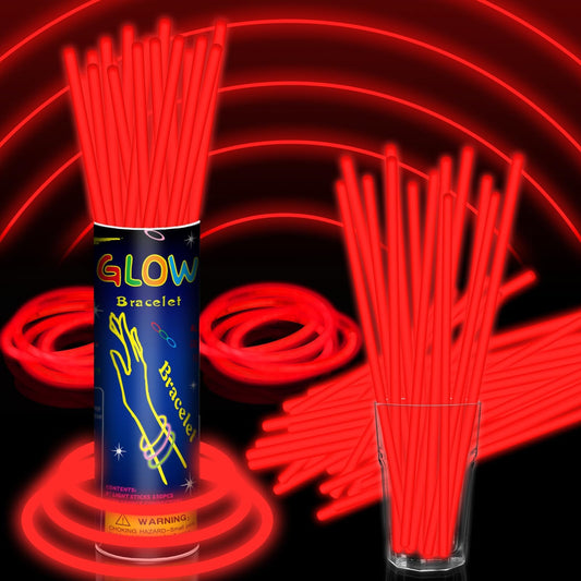 Taikula glow sticks 100-pack ready for easy bracelet assembly during parties
