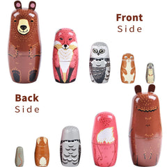 TAILERRI nesting dolls wood material finish highlights lightweight durability for kids.