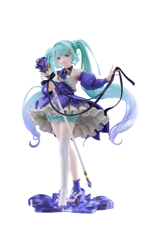 Taito Hatsune Miku AMP+ figure in full-figure display for collection showcases