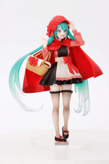 Taito Hatsune Miku Wonderland Little Red Riding Hood figure, ideal gift for anime collectors.