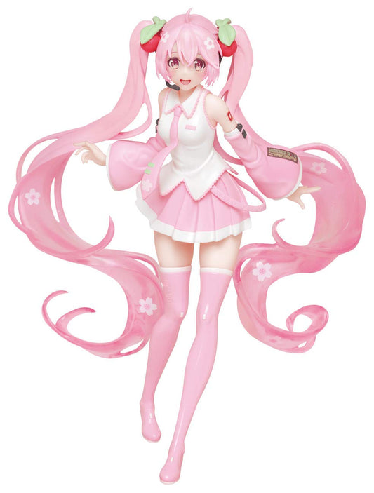Taito Hatsune Miku Sakura 7-inch figure ready for display on a shelf.