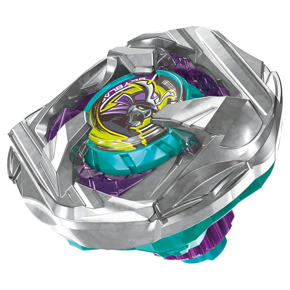Takara Tomy Beyblade X BX-45 Samurai Caliber front view for high-speed clashes.