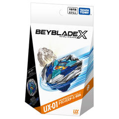 Takara Tomy Beyblade X UX-01 Drain Buster stadium-ready battle setup recommended.