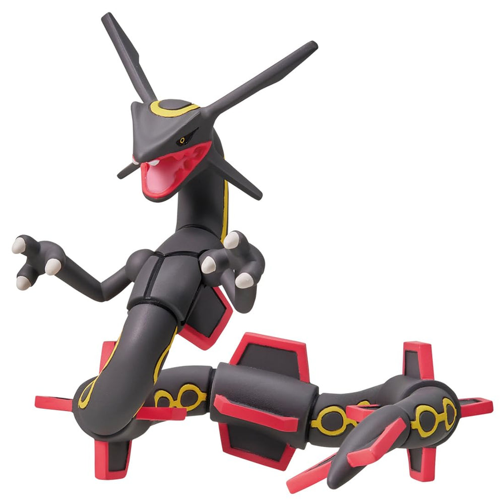 Takara Tomy Moncolle ML-31 Black Rayquaza front view enhances display precision.
