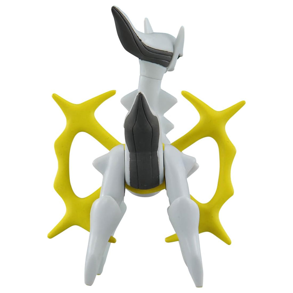 Takara Tomy Arceus Moncole figure close-up reveals intricate sculpt and paint details.