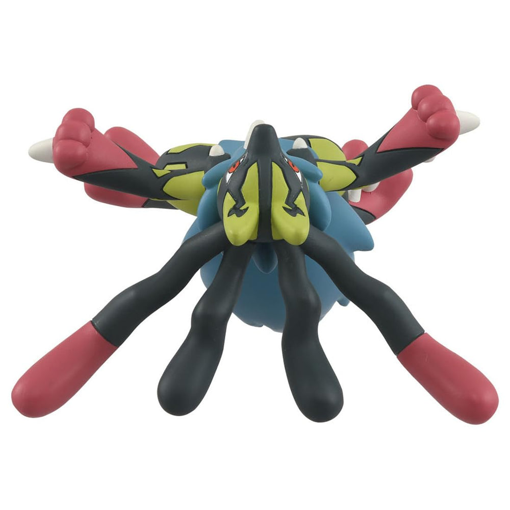 Takara Tomy Yellow Mega Lucario Moncolle 6.5 cm scale for display planning.