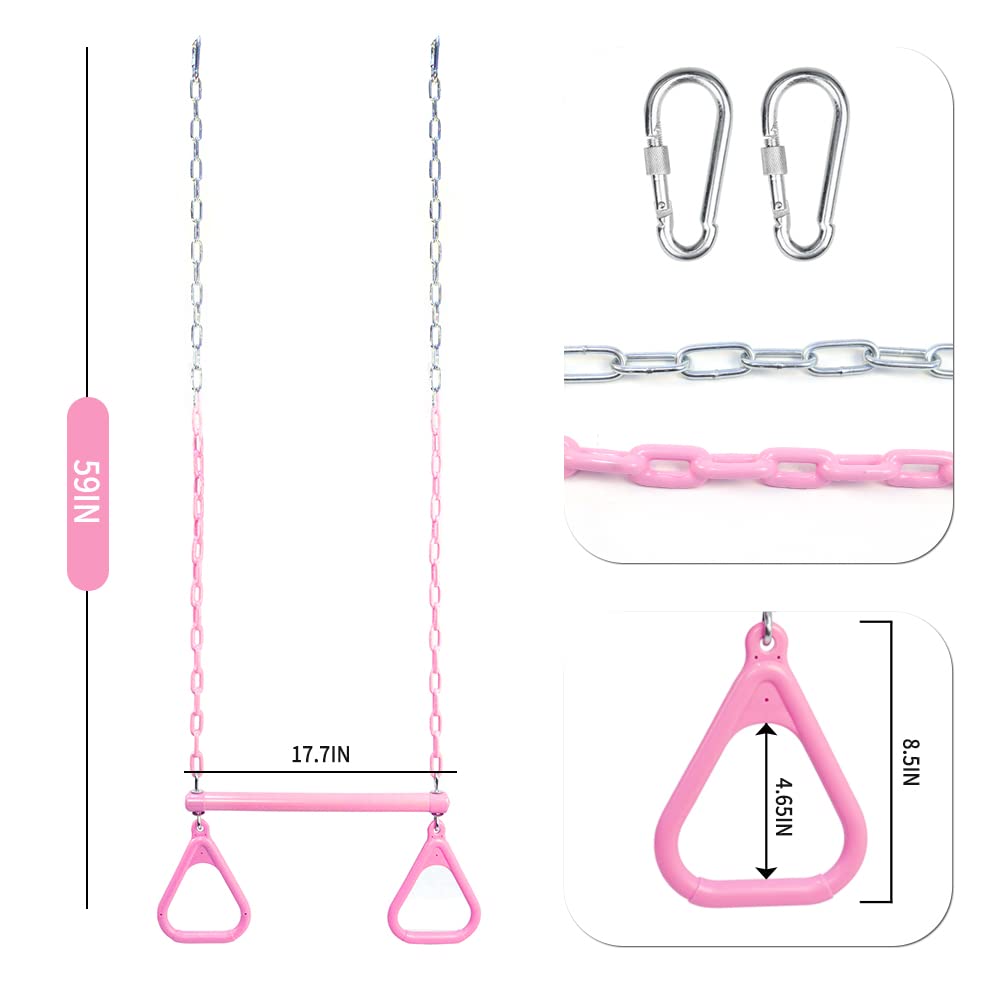 Take Me Away 48-inch heavy-duty chains, plastic-coated for outdoor durability.