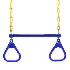 Take Me Away 48-inch chains and coating reduce wear for durable outdoor use.