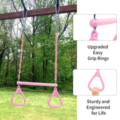 Take Me Away adjustable chain height to tailor play space for growing kids.