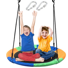 Take Me Away saucer tree swing seat assembly view showing quick setup
