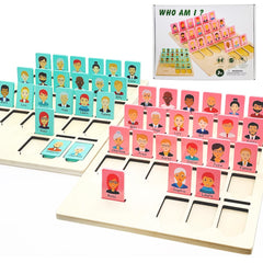 Taken All Guess Game wooden board front view for family-friendly logic play