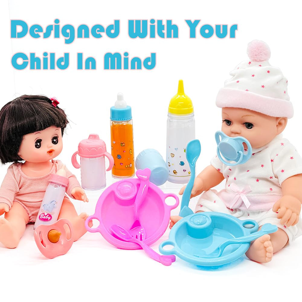 Taken All utensils including spoons and forks for doll dining pretend play.