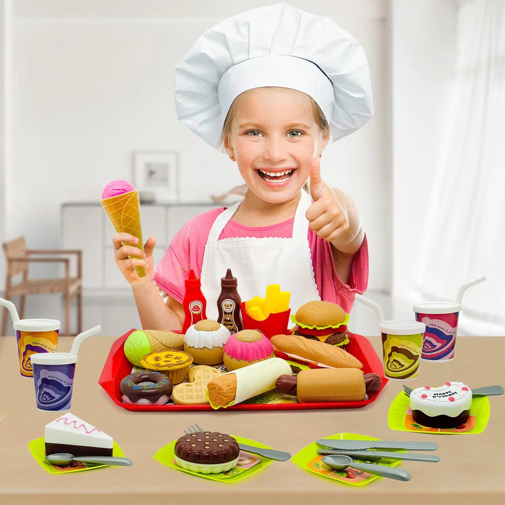 Taken All drinks image showcases beverage service in kid-friendly role play.