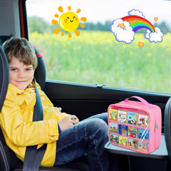 Taladad pink carrying case with handle for easy kid-friendly transport