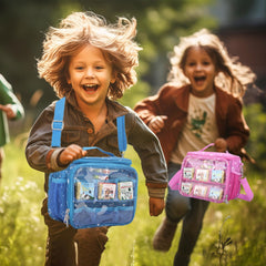 Taladad Littletikes pink case is portable for storytime on the go.
