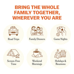 TALES 150 Conversation Cards durable design withstands busy family life and trips.