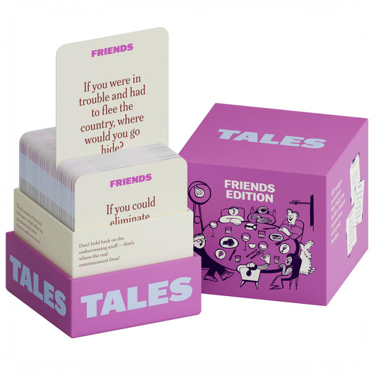 TALES Friends Edition box ready for game night, sparking conversations.