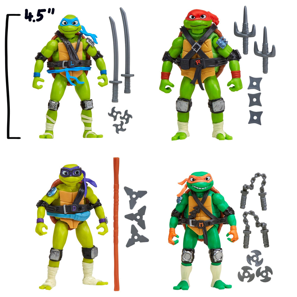 Tales of TMNT Mix N Match Leonardo figure for leadership roles and action-packed missions.