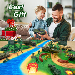 TALGIC Army Men battle mat image enhances battlefield setup