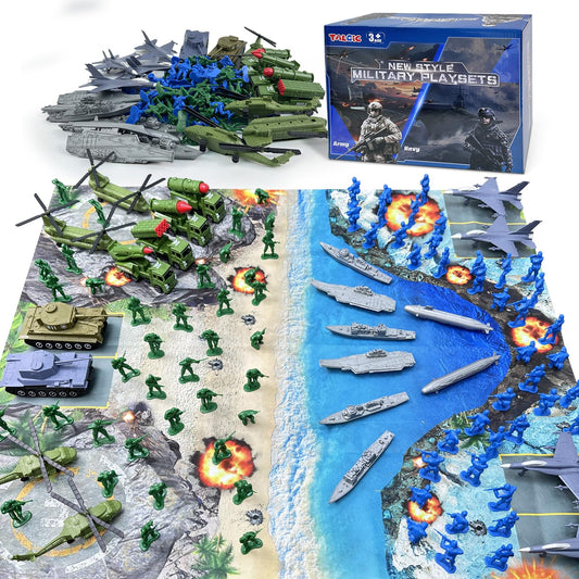 TALGIC Army Men Playset battle mat for immersive pretend missions