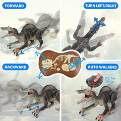 TALGIC Spinosaurus RC sprays water for interactive, action-packed playtime.