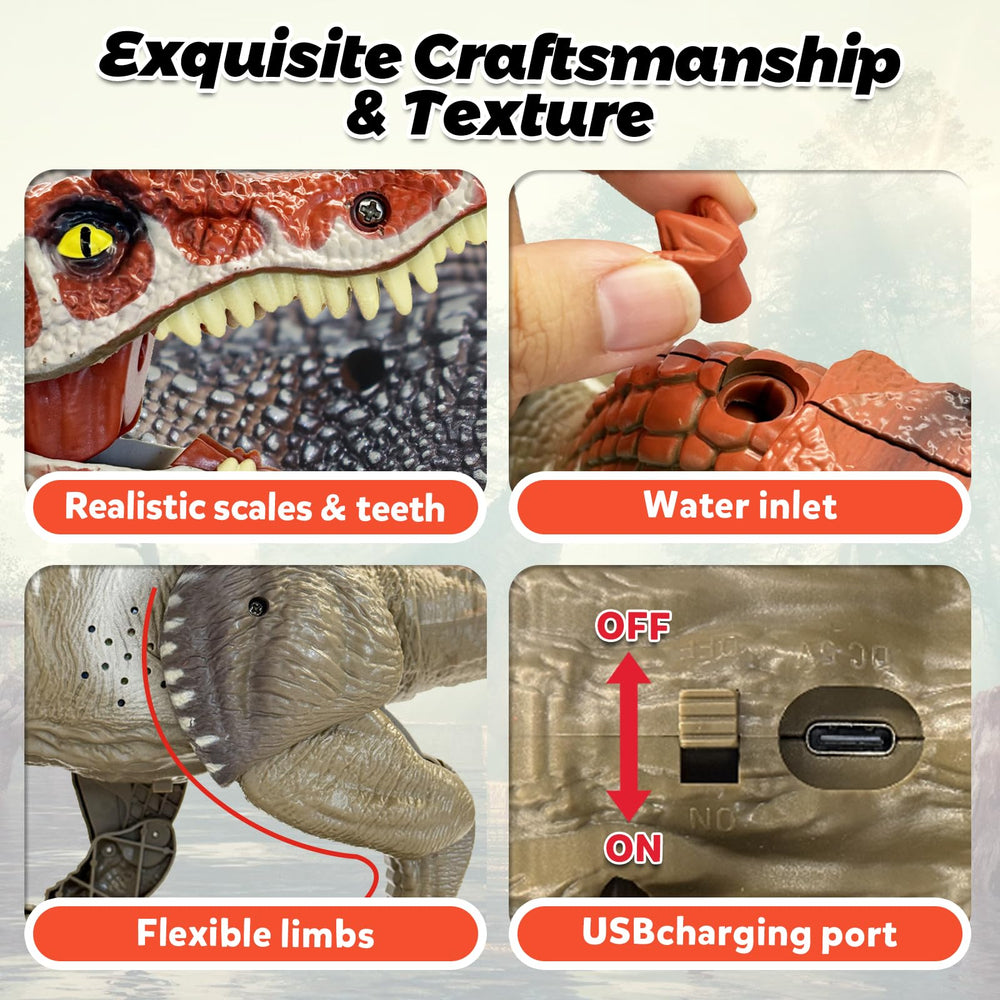 TALGIC Spinosaurus light-up head and tail for captivating display.