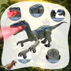 TALGIC Velociraptor roaring eyes spark imagination during adventures.