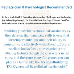 Home play with TALKA Feelings Builder supports relaxed family learning.