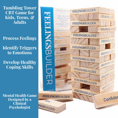 Children and teens engage with TALKA Feelings Builder during a therapy activity.