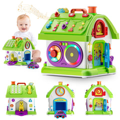 Talkfun Montessori 14-in-1 house setup supports fine motor play and discovery.