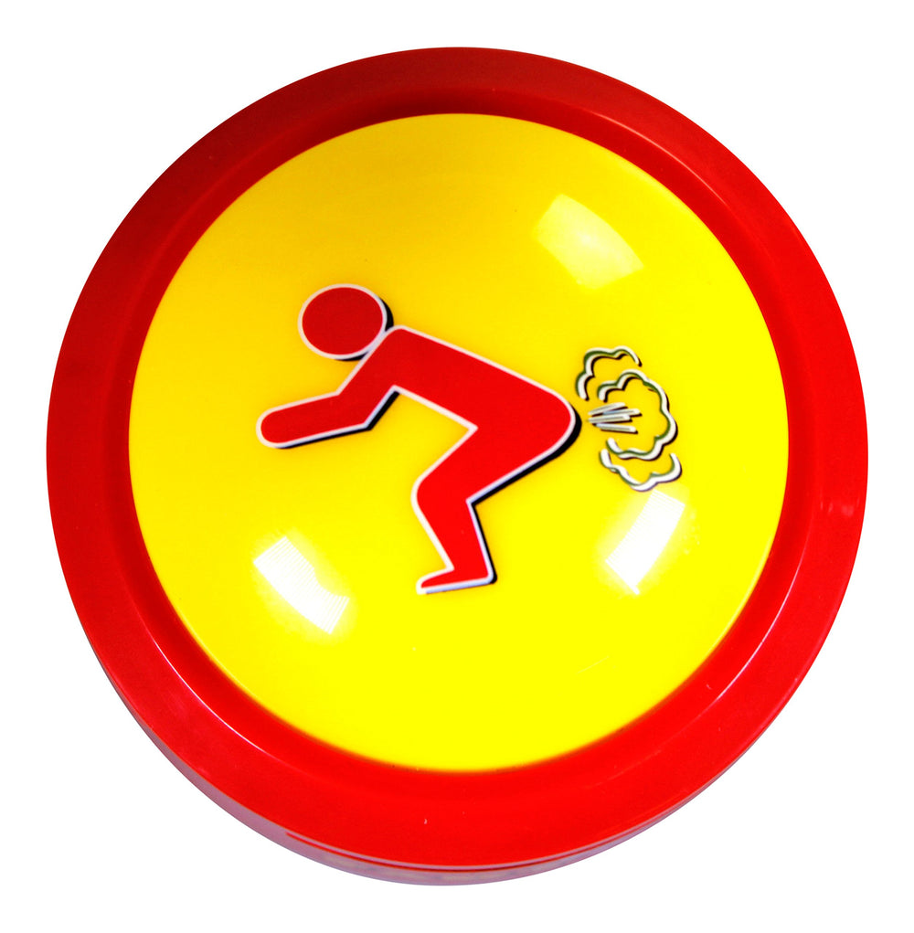 Talkie Toys Fart Button includes batteries for immediate, mess-free fun.