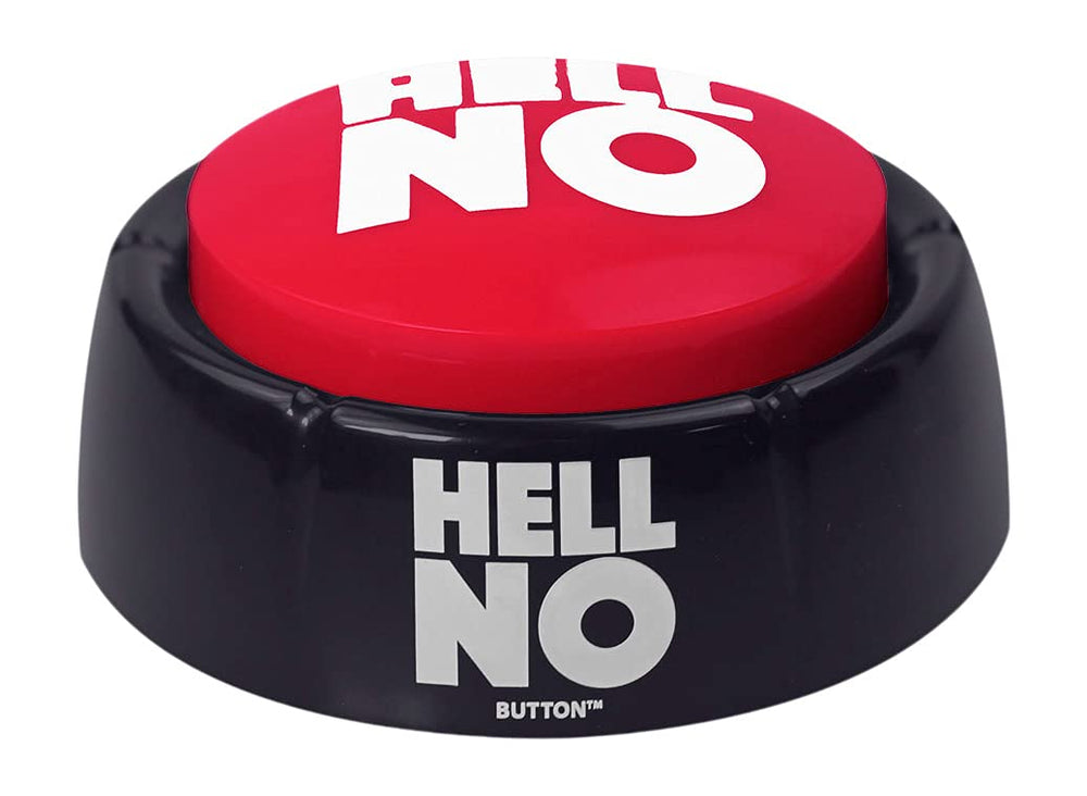 Talkie Toys Hell No Button, gift-ready, great for colleagues or friends.
