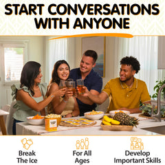 Talking Point Cards deck spread showcases varied prompts for engaging conversations