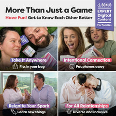 Talking Point Cards four-category prompts guide deeper connection and communication.