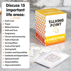 Talking Point Cards for youth groups prompts engaging conversations in a friendly, non-confrontational way.