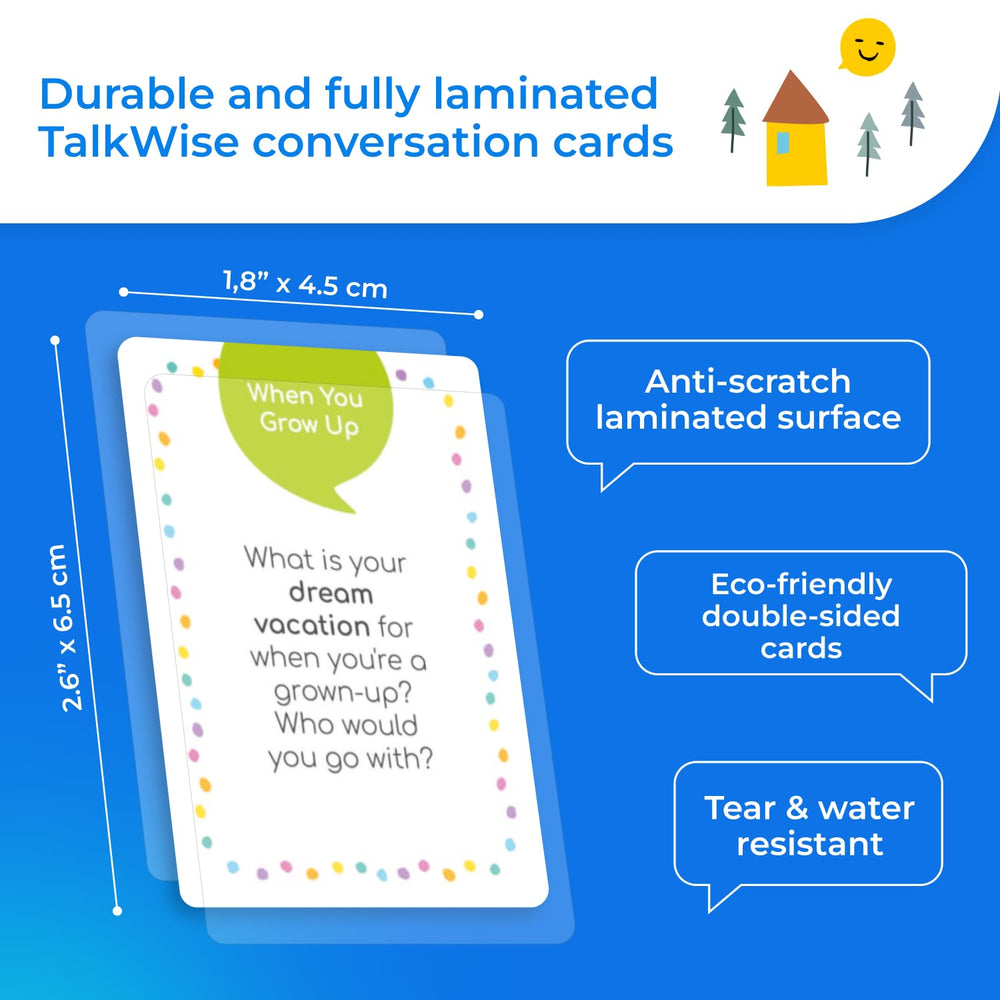 TalkWise Get-To-Know-You prompts spark warm family dialogue.