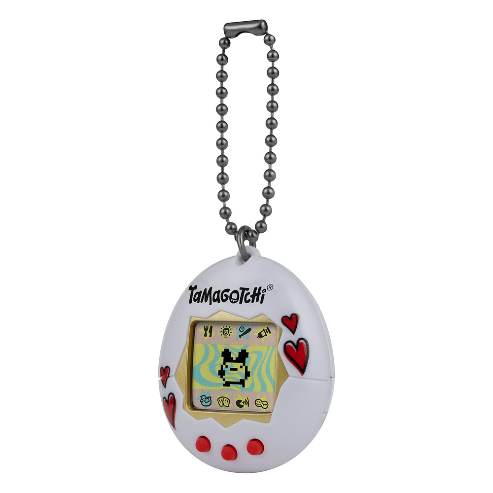 Tamagotchi Original Hearts egg-to-adult growth path with seven possible adults.