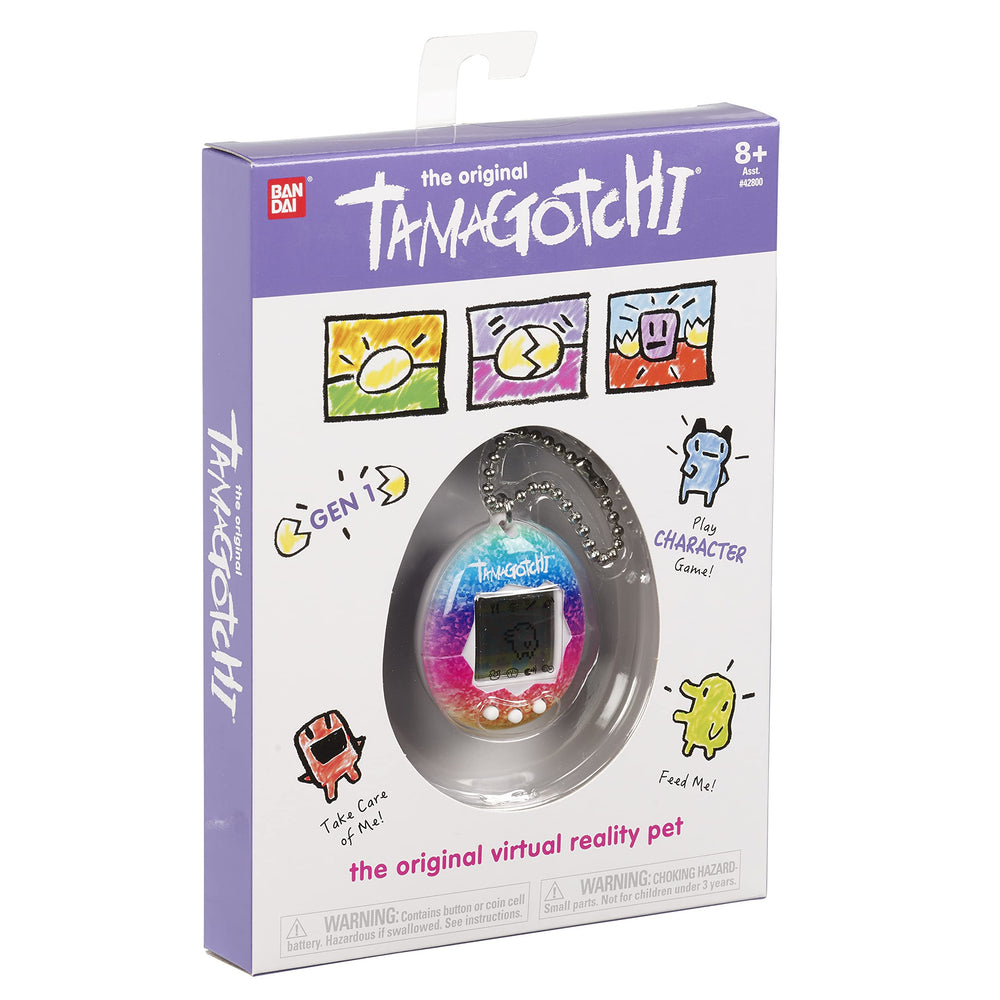 Tamagotchi Original Rainbow buttons offer retro, tactile gameplay on the move.