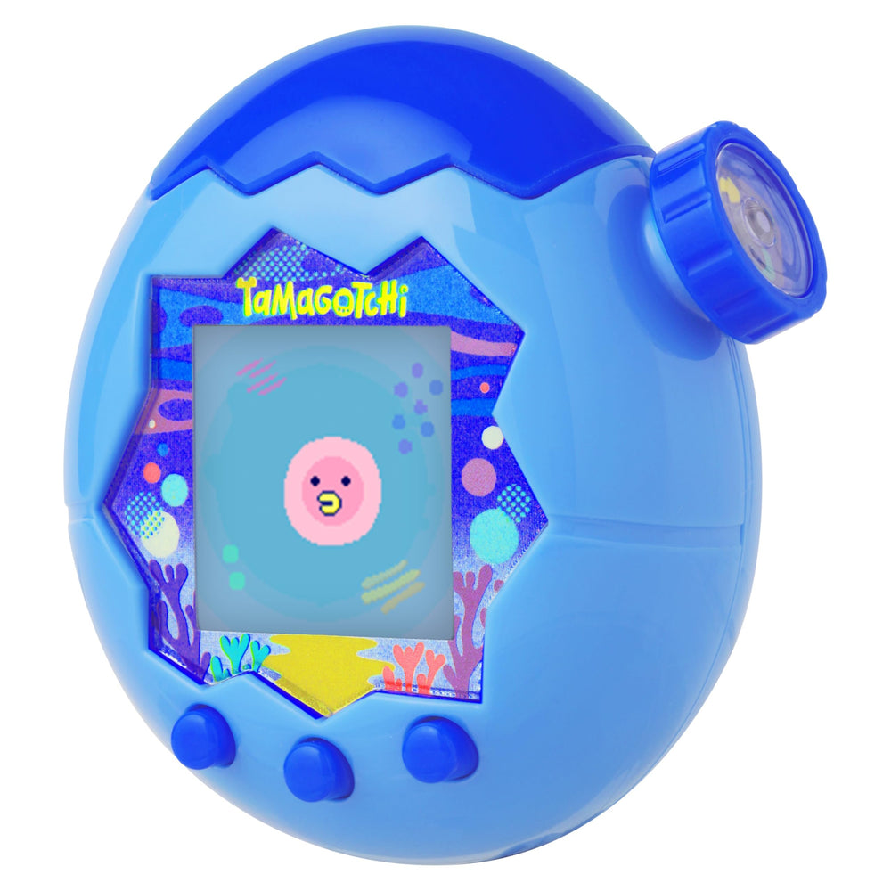 Tamagotchi Paradise Blue Water breed and gene features illustration