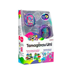 Tamagotchi Uni multiplayer playdate with friends to exchange gifts.