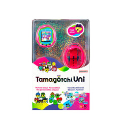 Tamagotchi Uni tama-arena inviting friends to shared games and events.