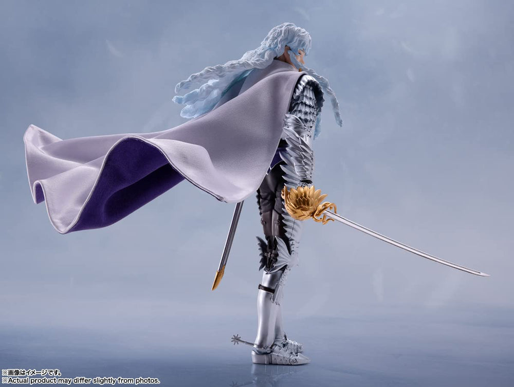 Tamashii Nations Griffith visor hinged for expressive poses