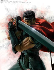 TAMASHII NATIONS Berserk Guts S.H.Figuarts cloak detail for realistic texture.