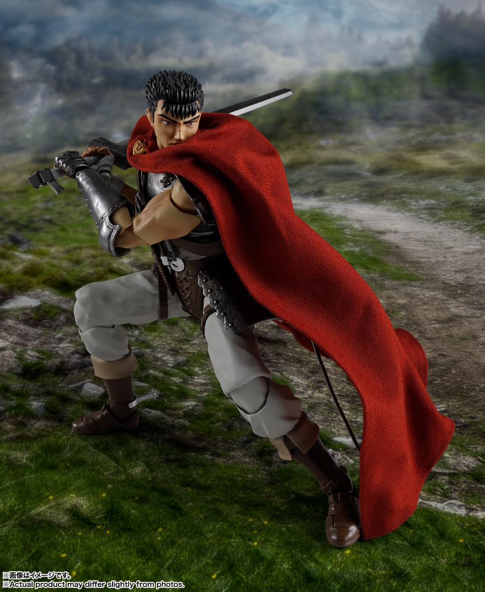 TAMASHII NATIONS Berserk Guts S.H.Figuarts helmet expression parts for pose variety.