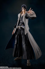 Tamashii Nations Byakuya Kuchiki figure with four expressions shows versatile moods.