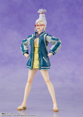 TAMASHII NATIONS DanDaDan Seiko S.H.Figuarts packaging shows Bandai Namco warning label